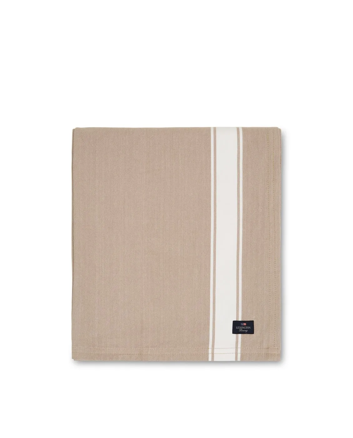 Lexington Icons Cotton Herringbone dug 150x250cm Hvid-blå