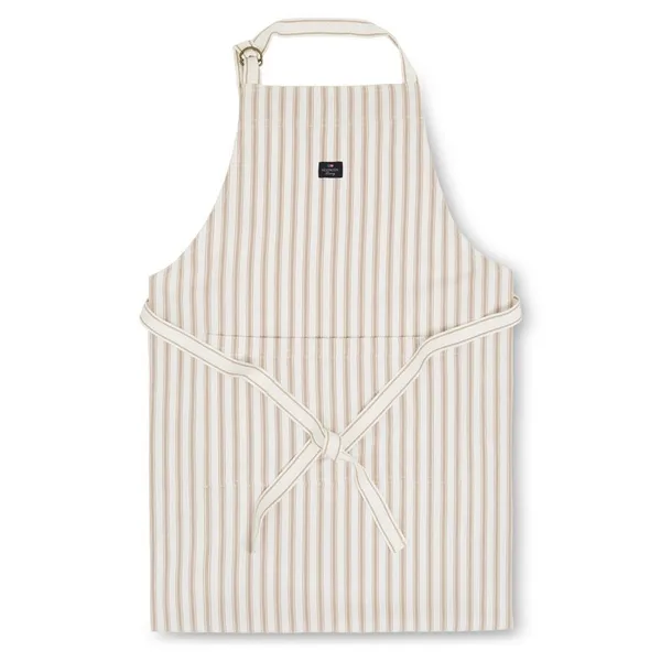 Icons Herringbone Striped förkläde, Beige