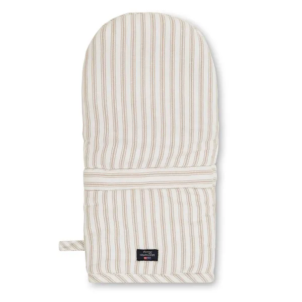 Icons Herringbone Striped grytvante, Beige