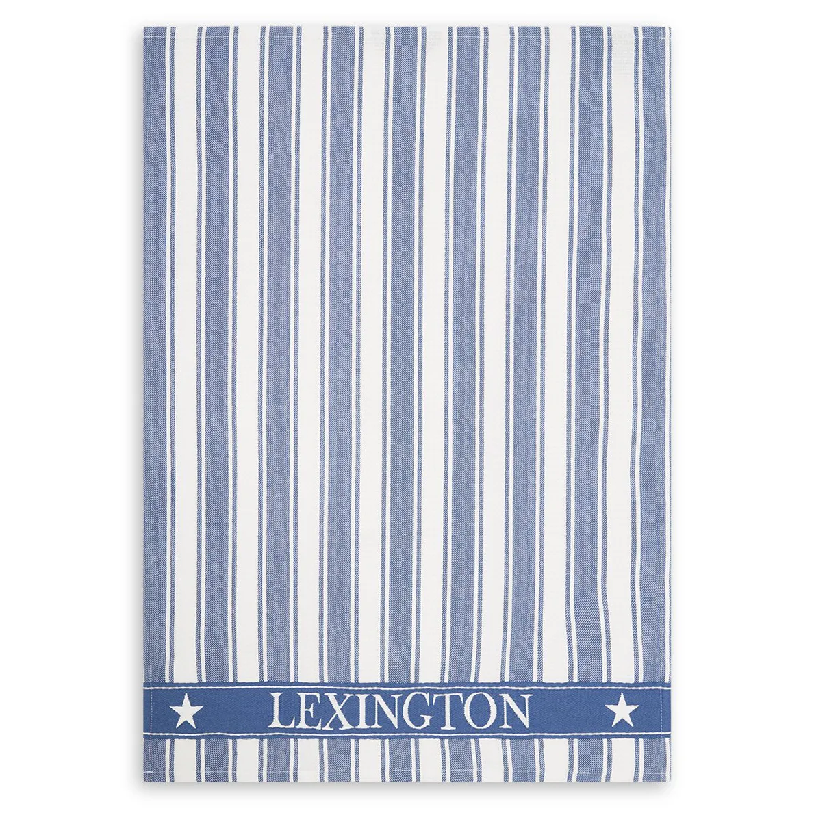 Lexington Icons Waffle Striped viskestykke 50x70 cm Blue/White