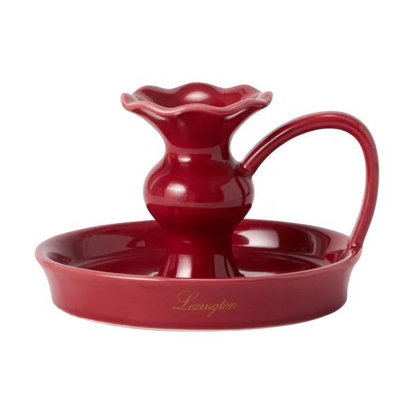 Lexington låg ljusstake, Red, 15x14x11 cm