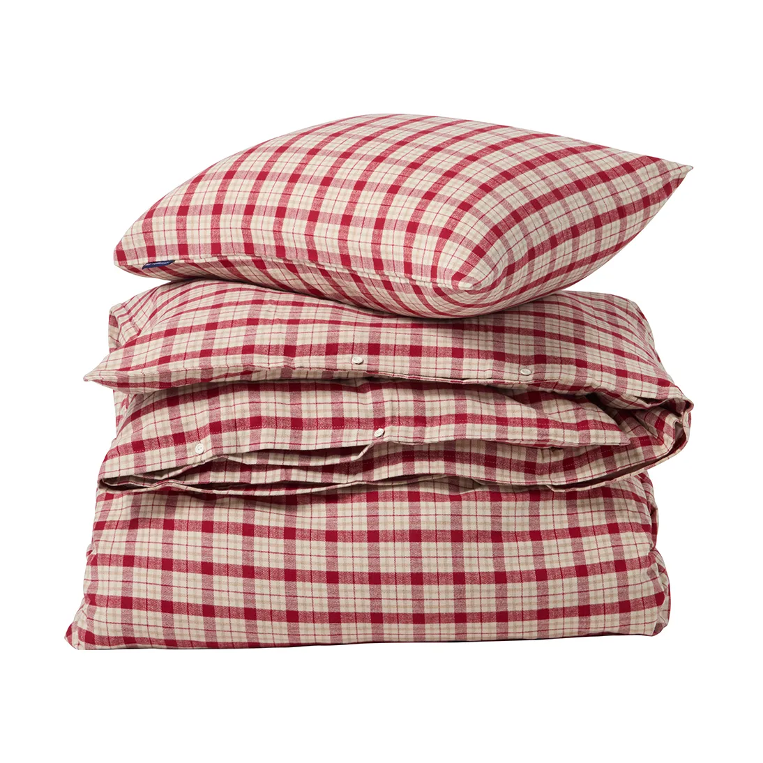 Lexington Parure de lit Red-beige Checked flanelle coton 2 pièces cm, cm
