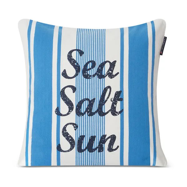 Striped Sea Salt Sun kuddfodral 50x50 cm, Blå