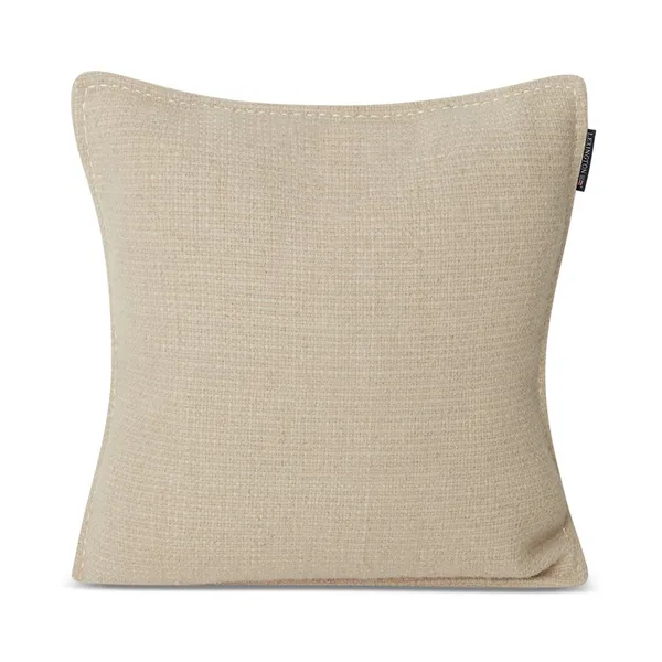 Structured Wool Cotton mix kuddfodral 50x50 cm, Off
