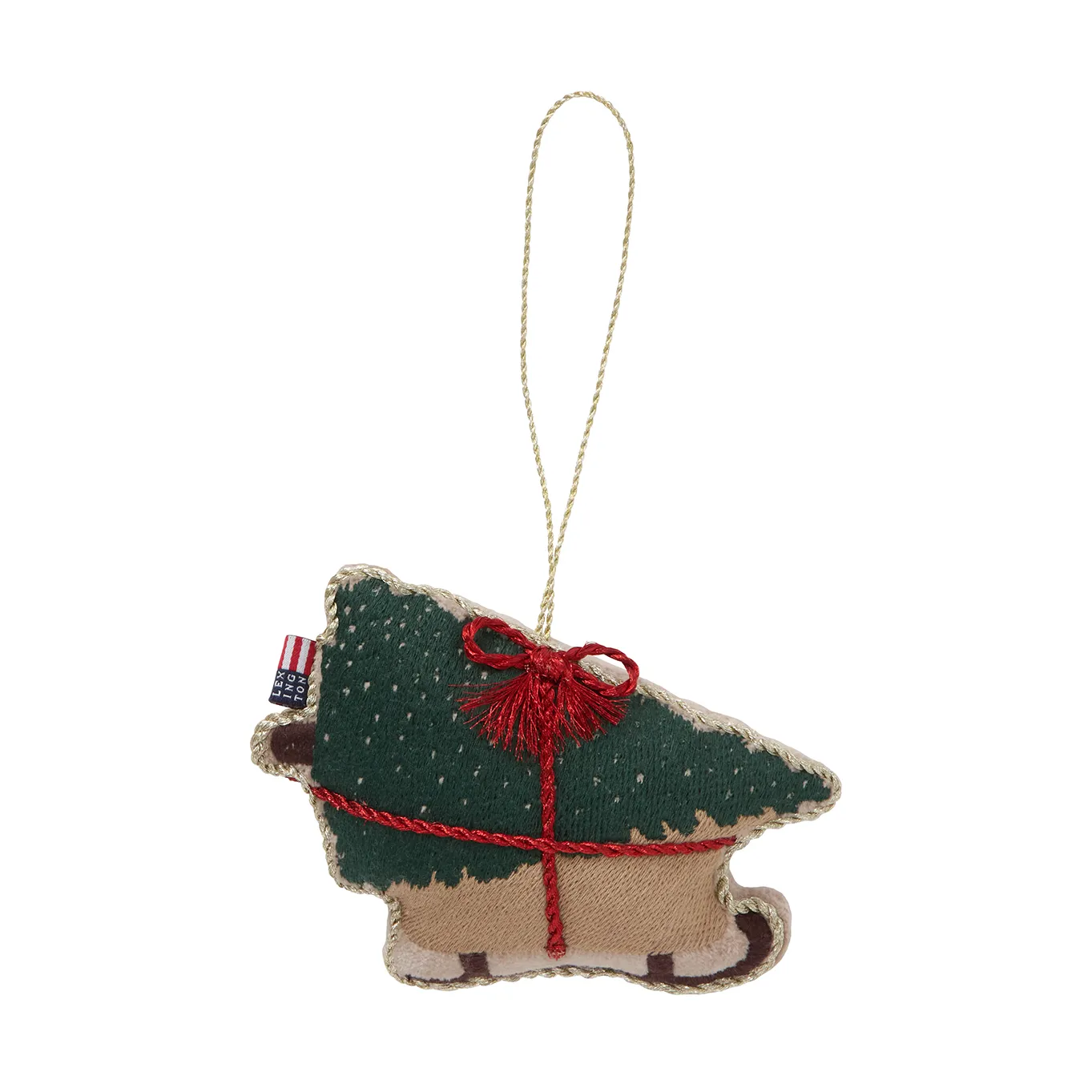Lexington Suspension de Noël Dog sleigh coton écologique Multi