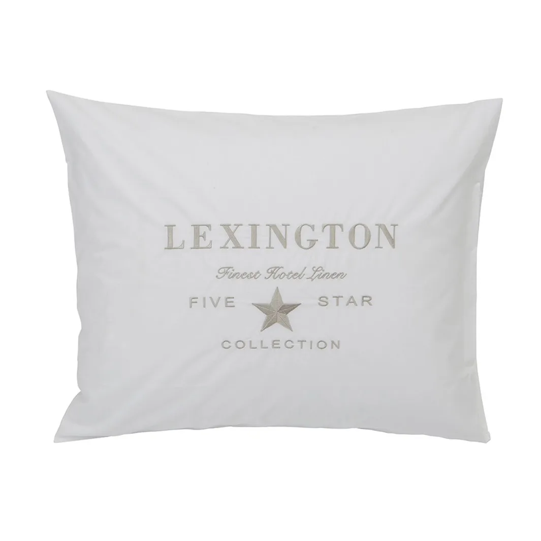 Lexington Taie d'oreiller Hotel Embroidery cm Blanc-beige clair