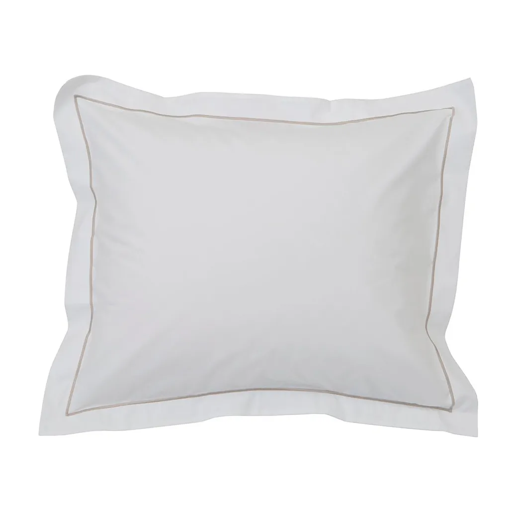Lexington Taie d'oreiller Hotel Percale cm Blanc-beige clair — vue 4