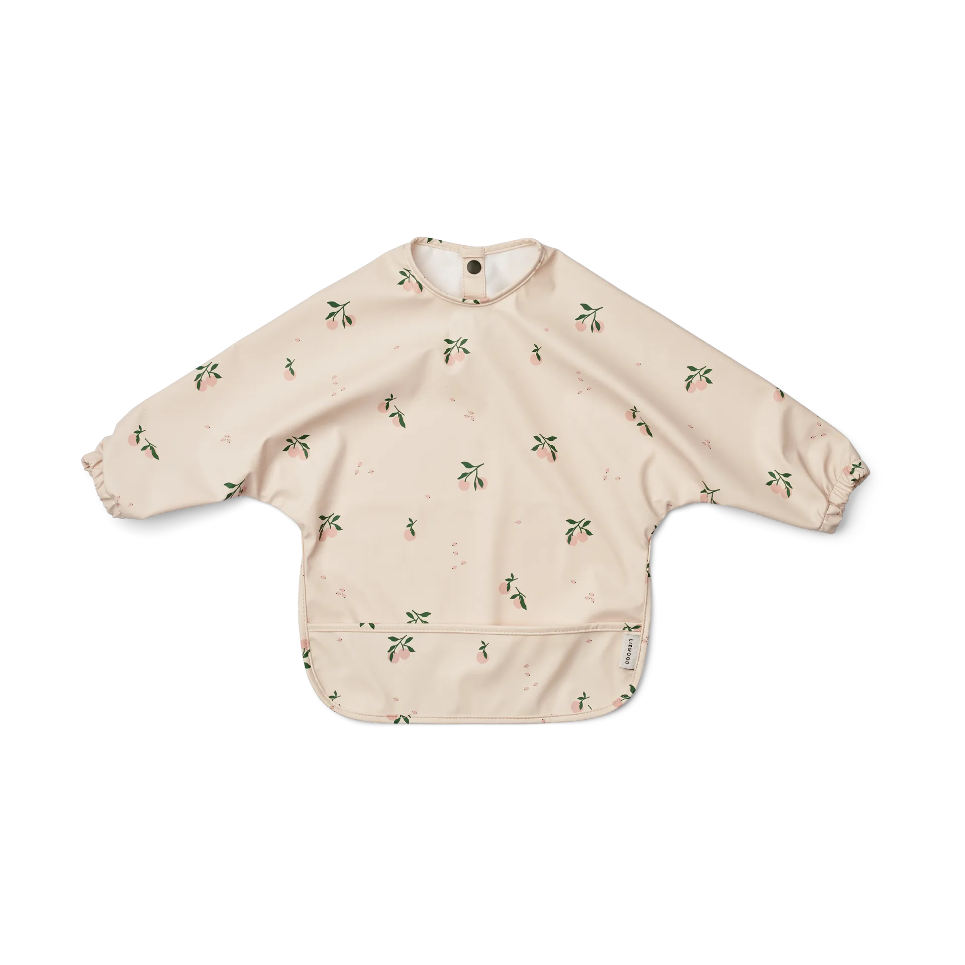 Liewood Bavoir à manches Merle Peach-Sea shell mix