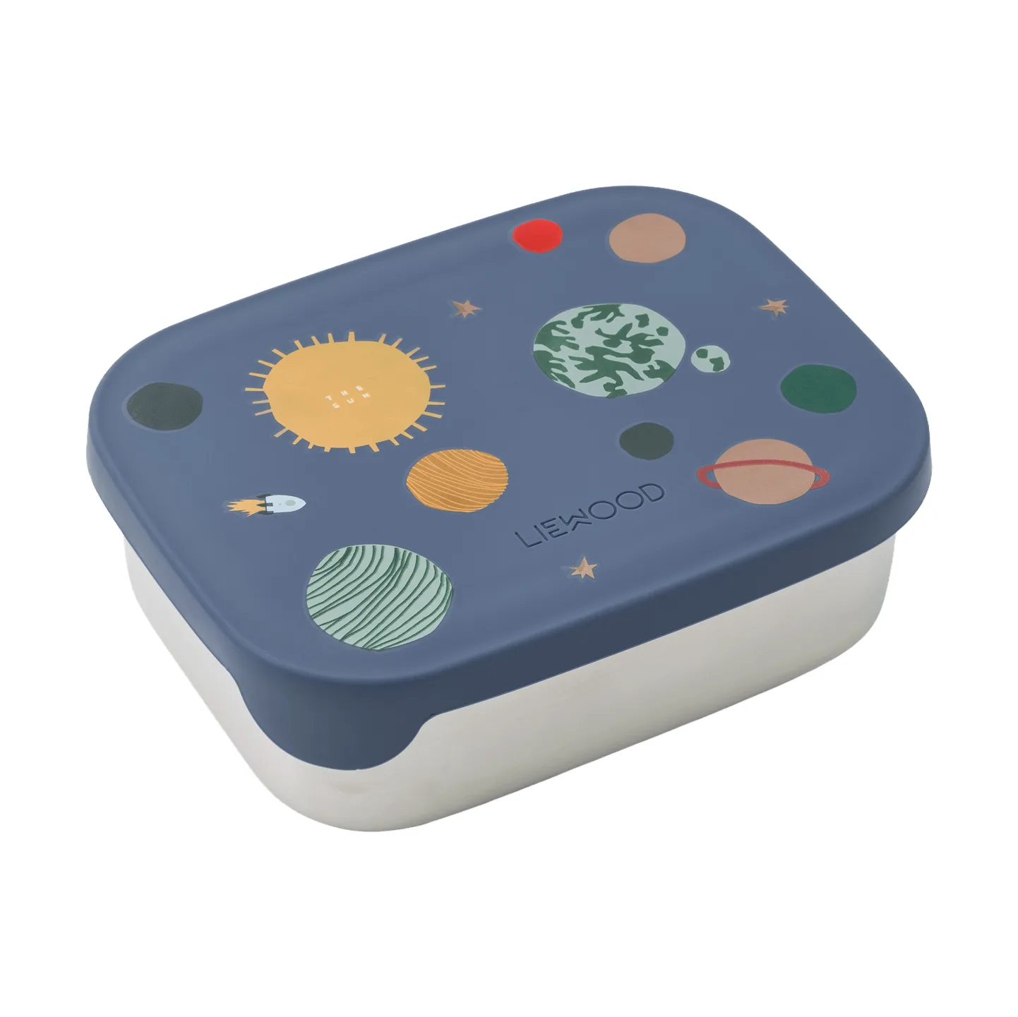 Liewood Boîte à lunch Arthur 13,5x17 cm Universe-Classic navy