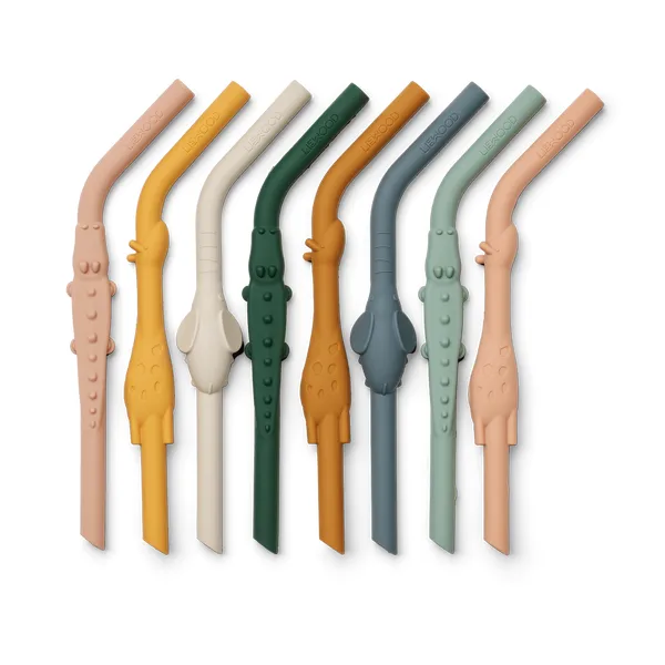 Carlson All Together sugrör 8 delar, Yellow mellow multi mix