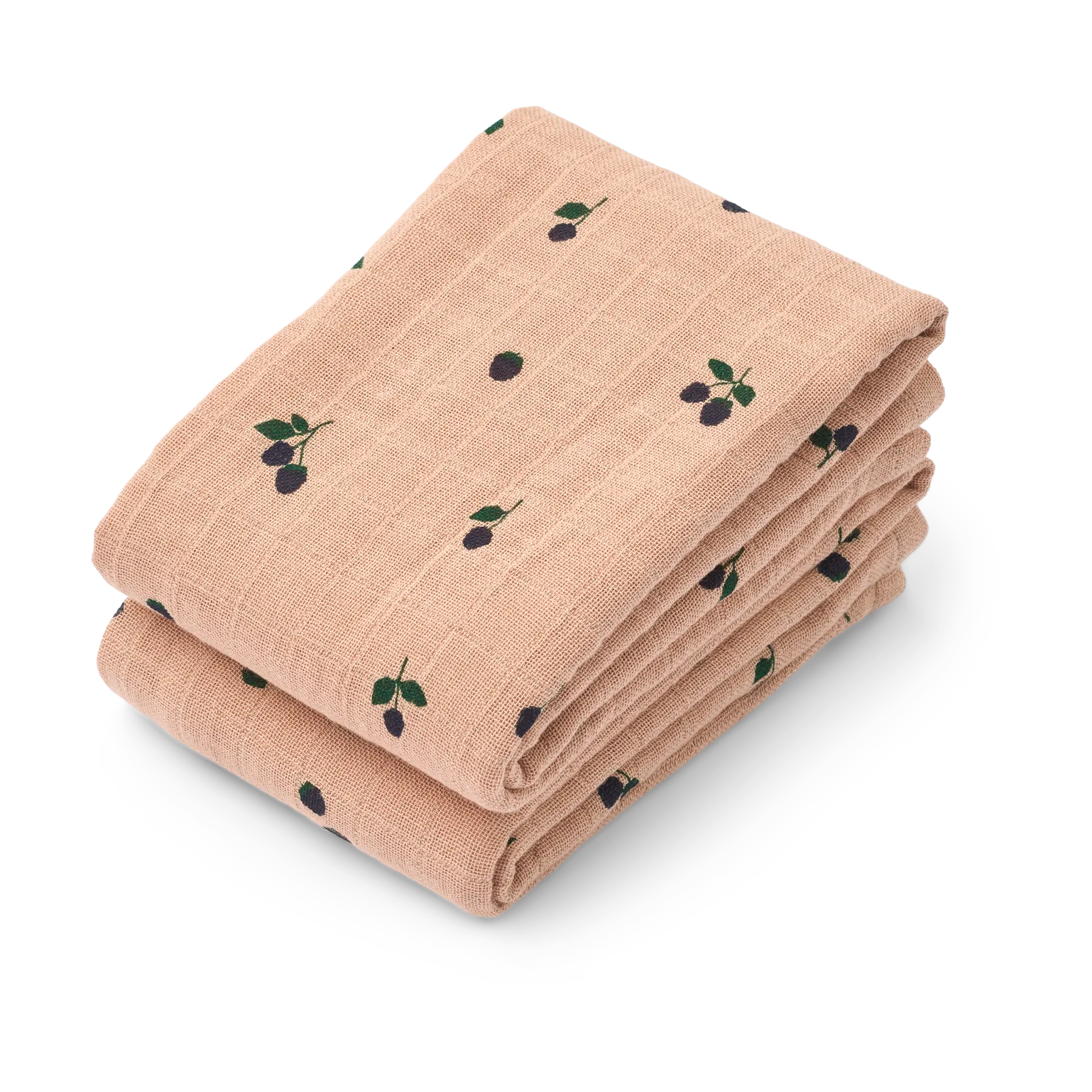 Liewood Couverture en mousseline Lewis Lot de 2 cm Mini Berry-Pale tuscany
