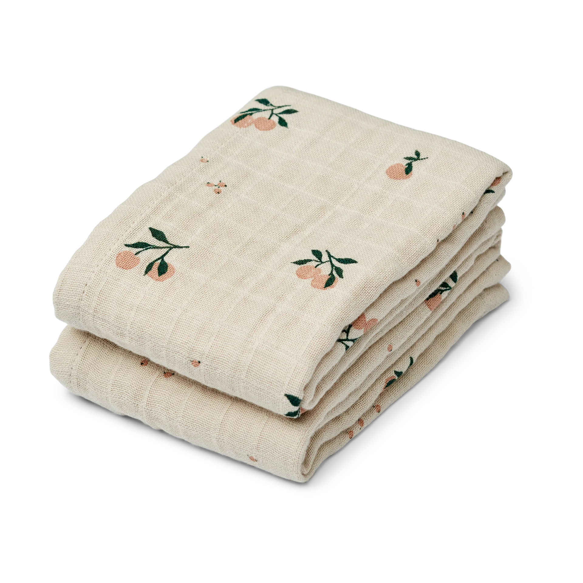 Liewood Couverture en mousseline Lewis Lot de 2 cm Peach-Sea shell mix