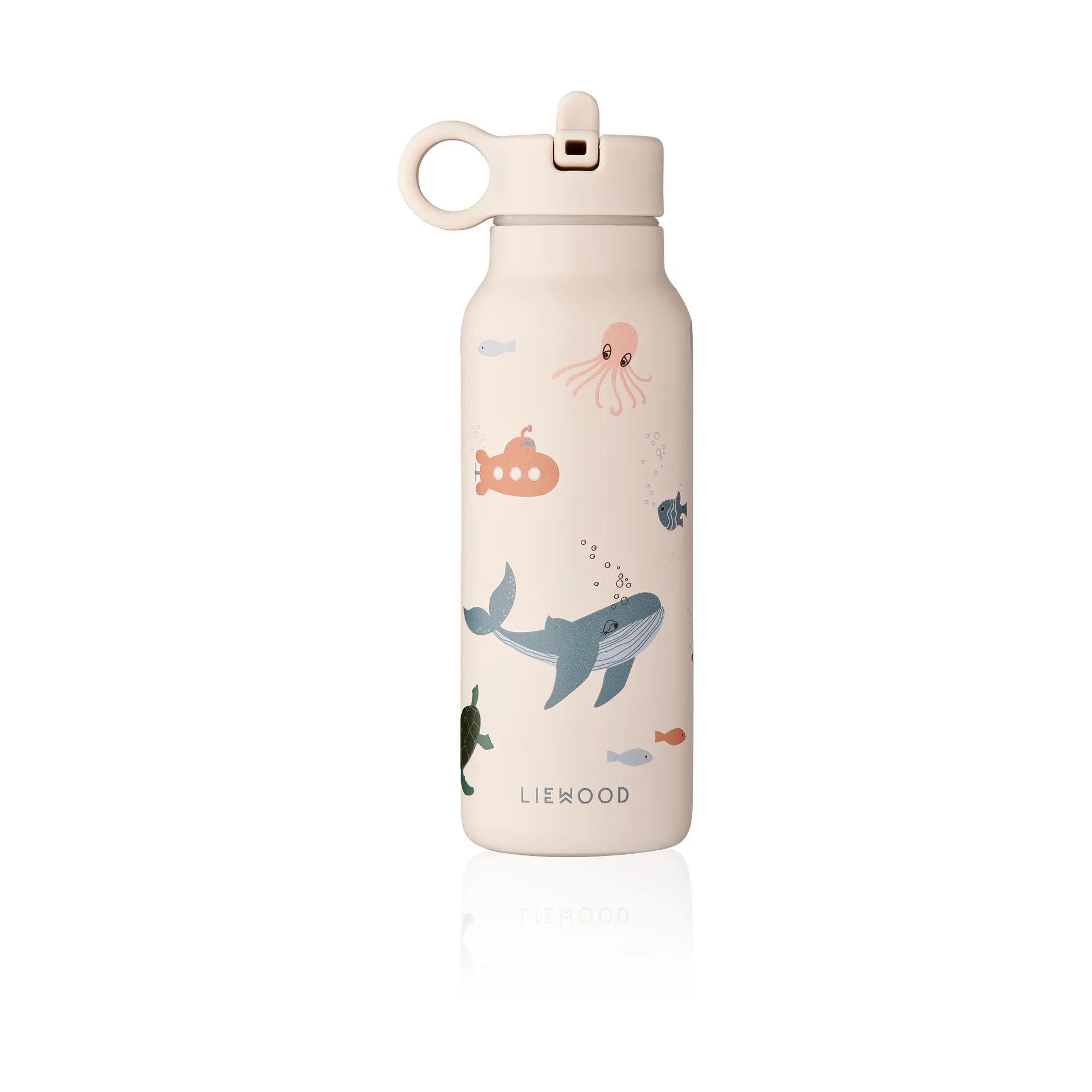 Liewood Falk Drikkeflaske - Rustfrit Stål - 350ml - Sea Creature/Sandy