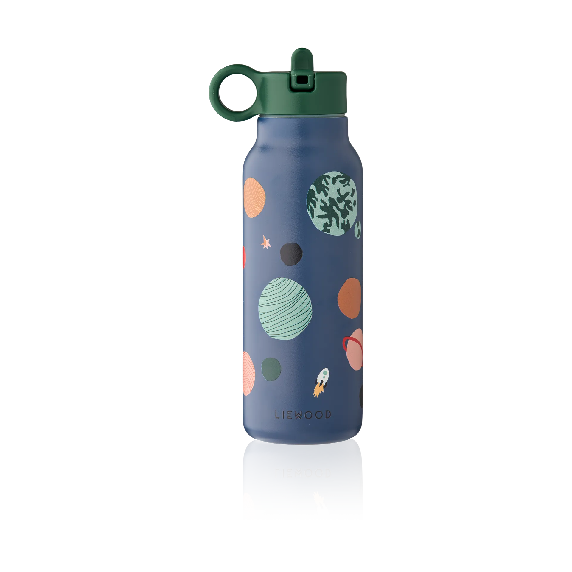 Liewood Falk Drikkeflaske - Rustfrit Stål - 350ml - Universe/Classic Navy