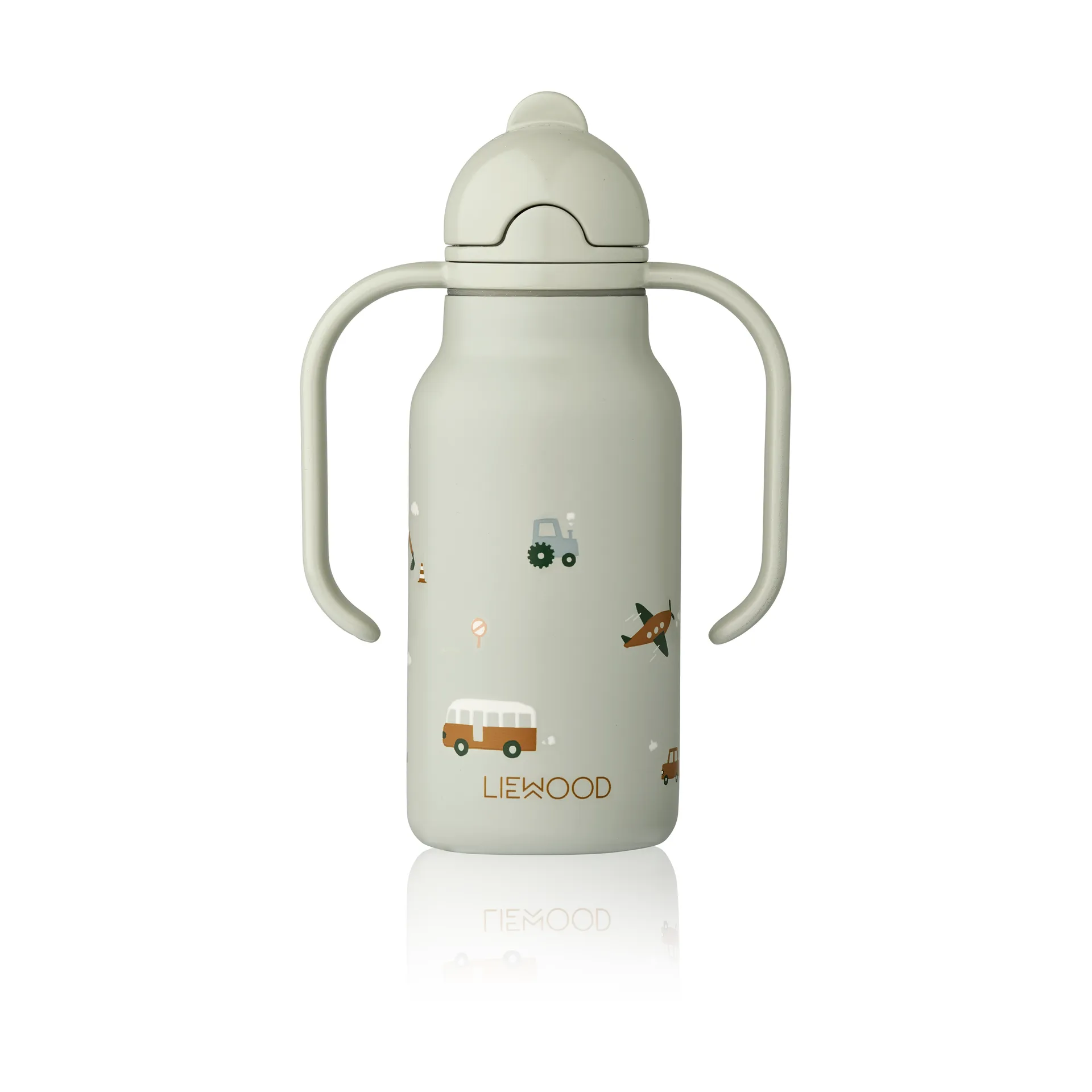 Liewood Kimmie Drikkeflaske - Rustfrit Stål - 250ml - Vehicles/Dove Blue
