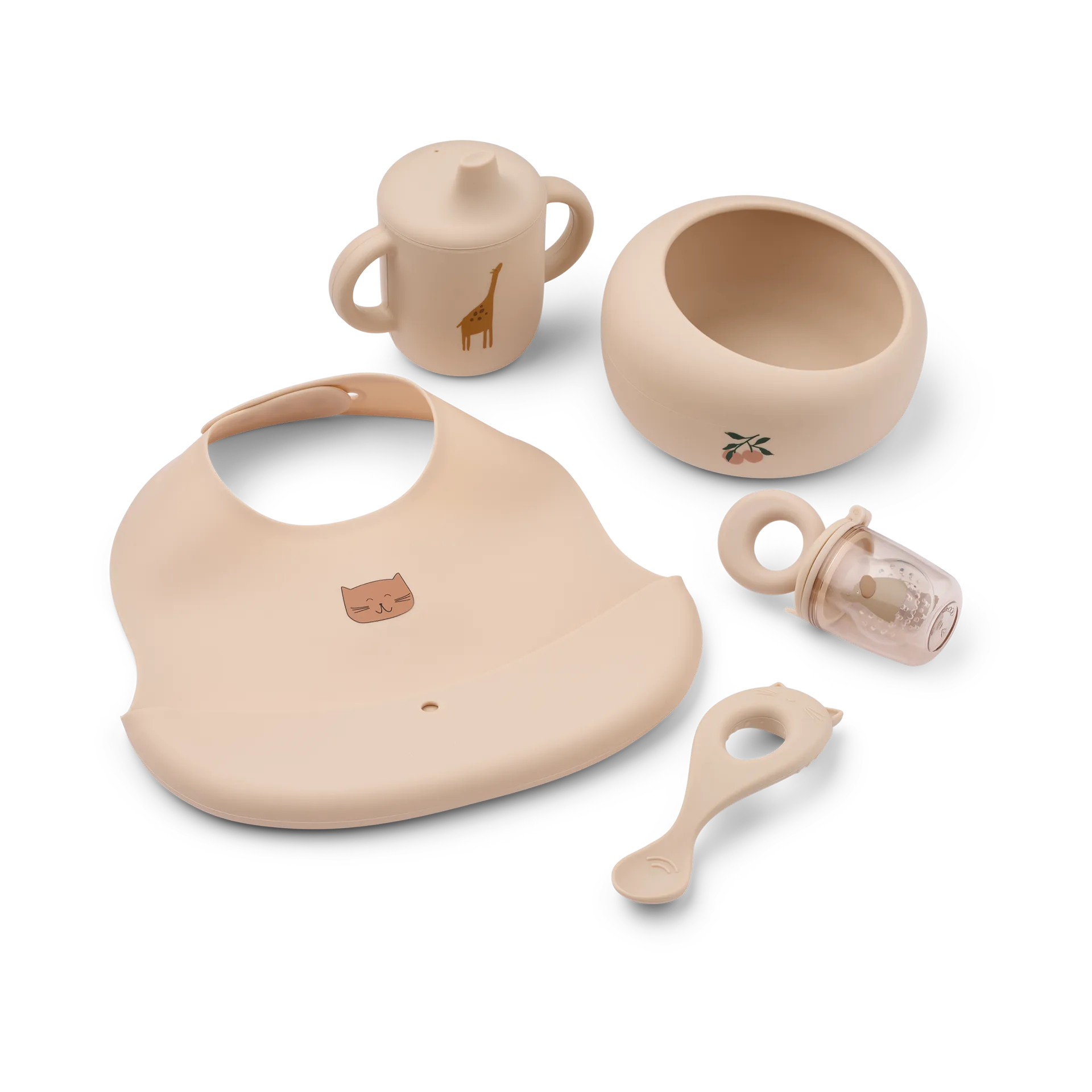 Liewood Mileah baby mealtime servicesæt Apple blossom