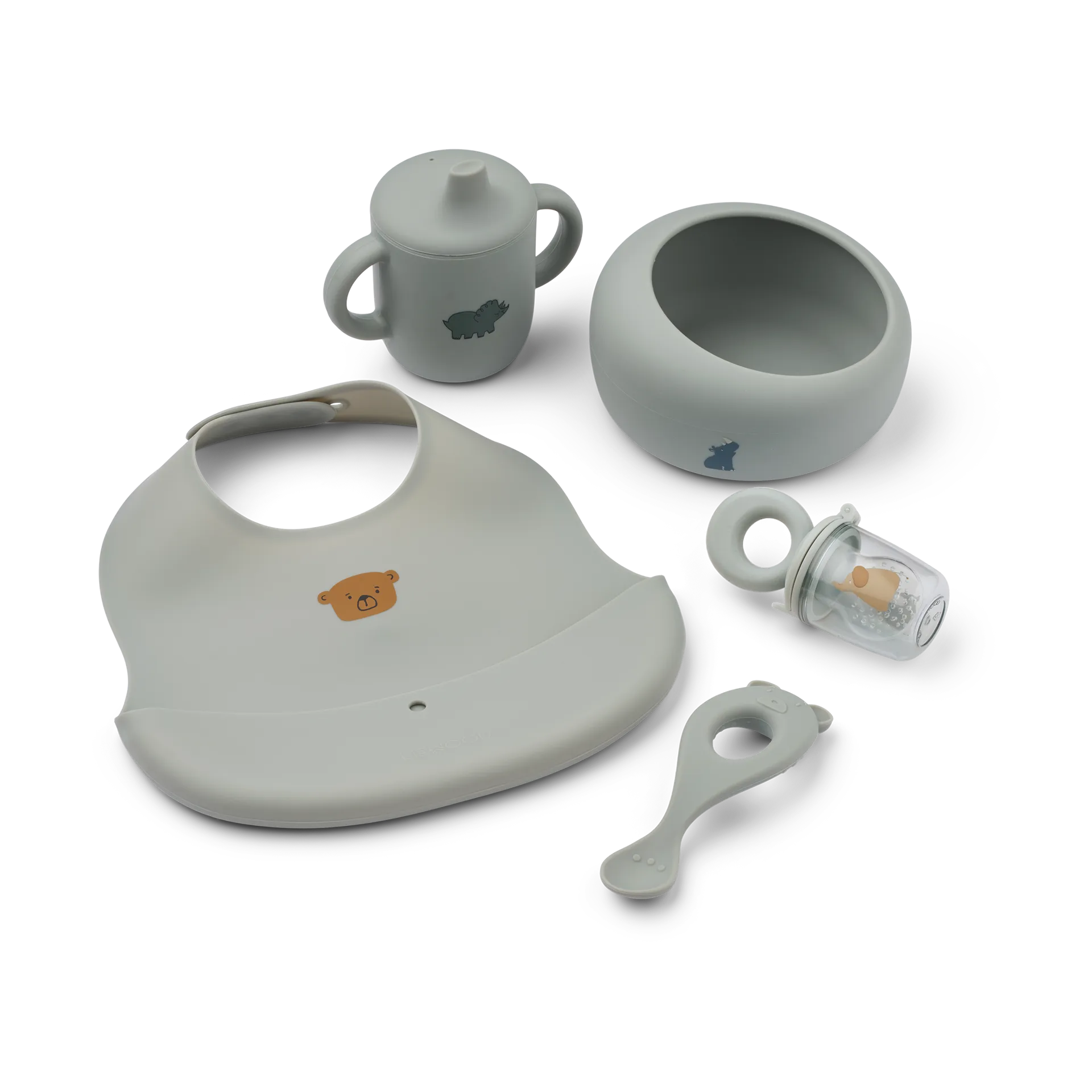 Liewood Mileah baby mealtime servisset Dove blue
