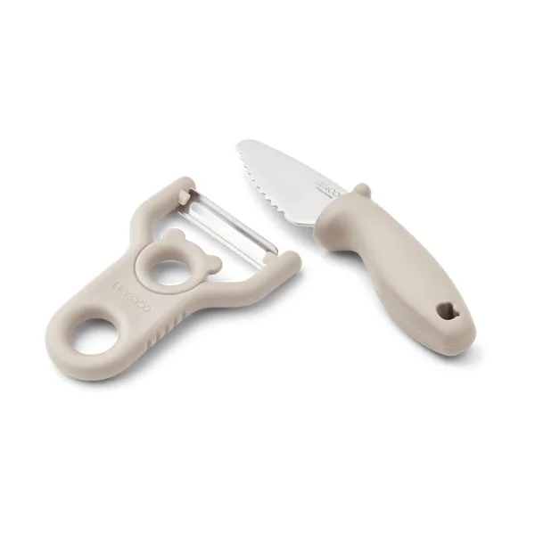 Pertense barnset skalare och kniv, Sandy