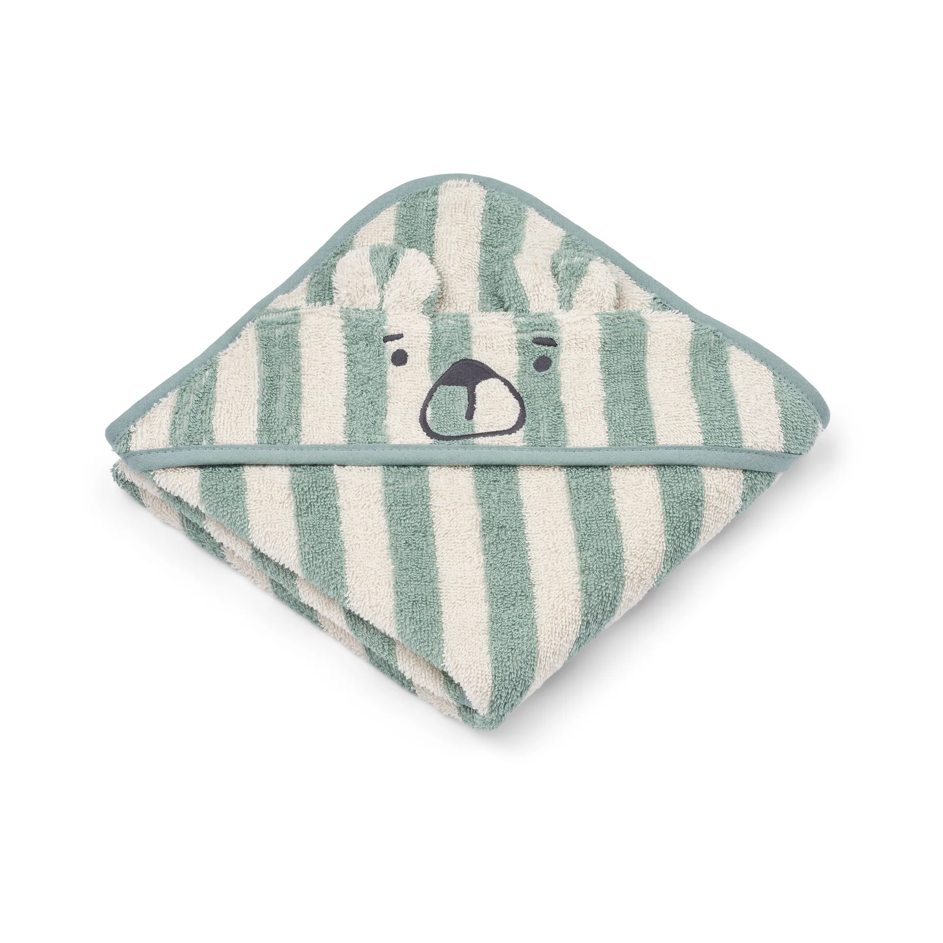 Liewood Serviette avec capuche Albert cm Peppermint-creme de la creme