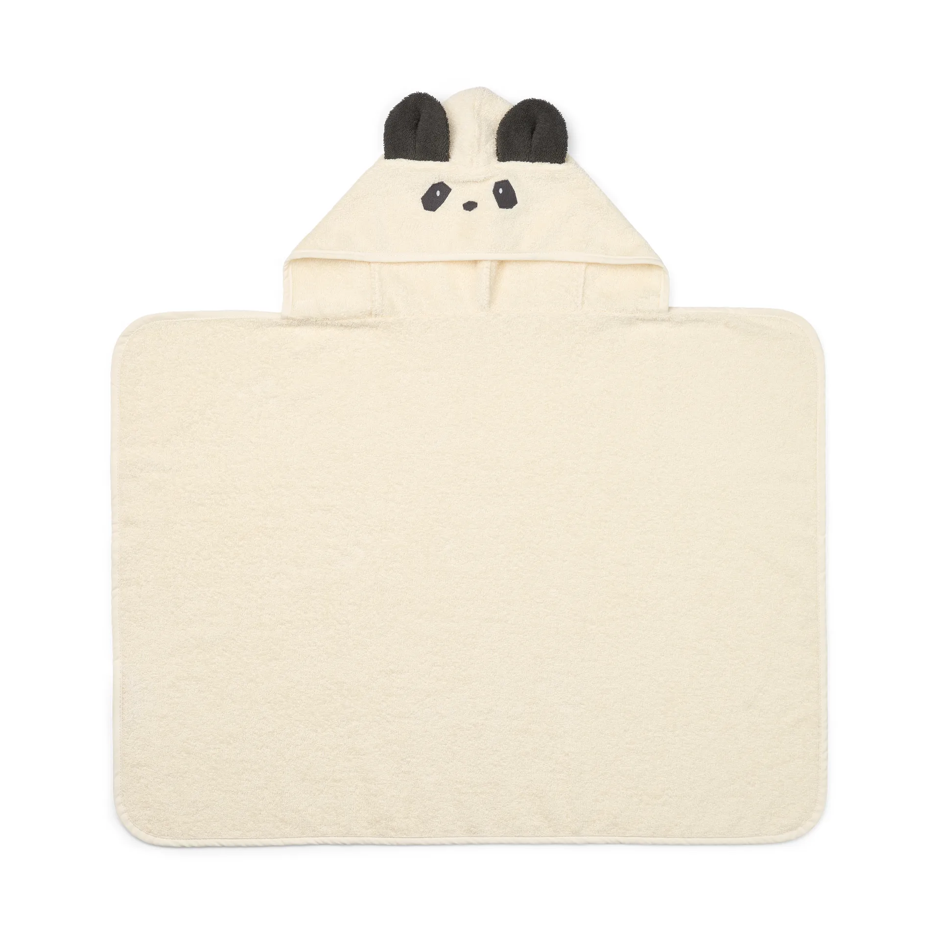 Liewood Serviette avec capuche Vilas Panda Creme de la creme