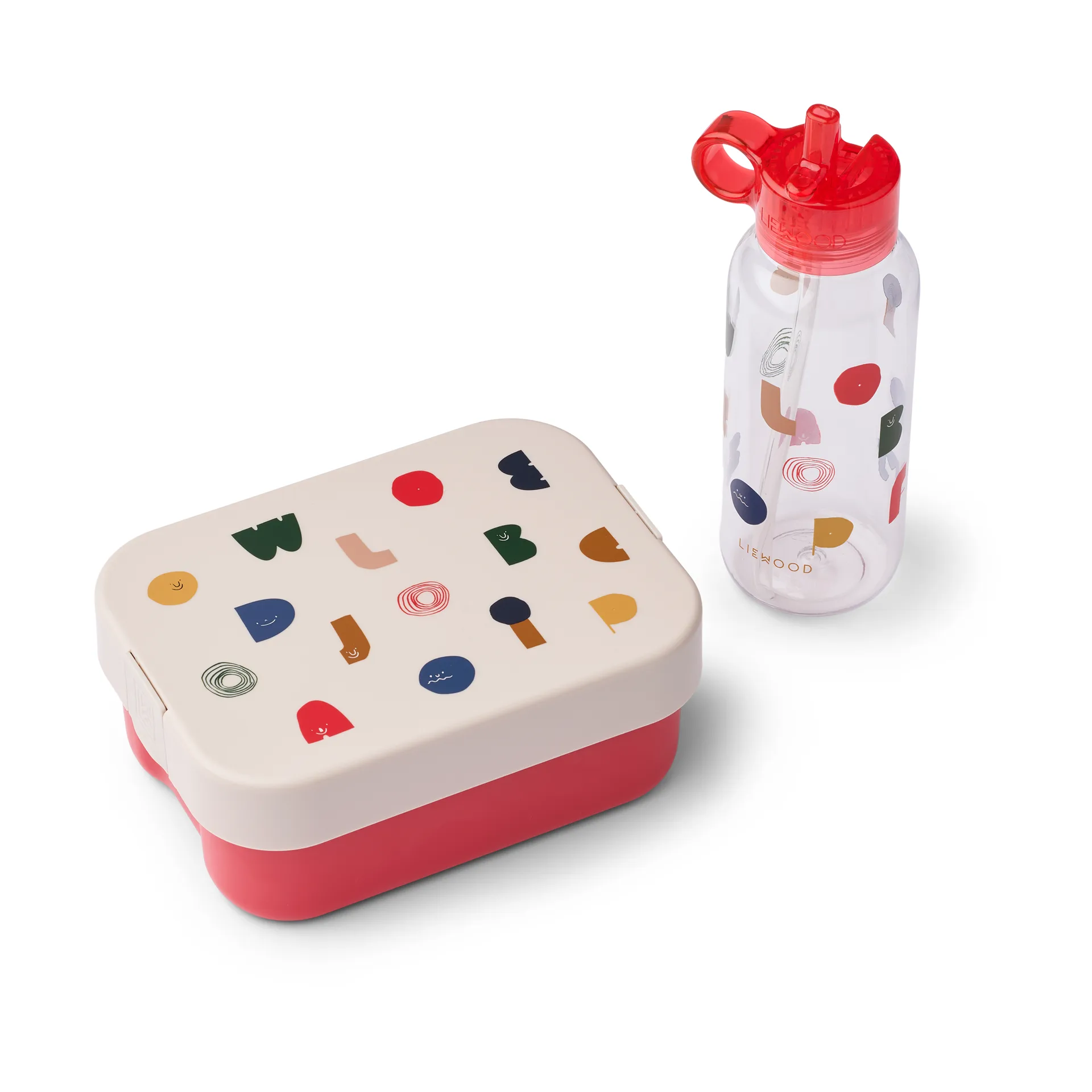 Liewood Set lunchbox imprimé Chelsey 2 pièces Characters-Sandy