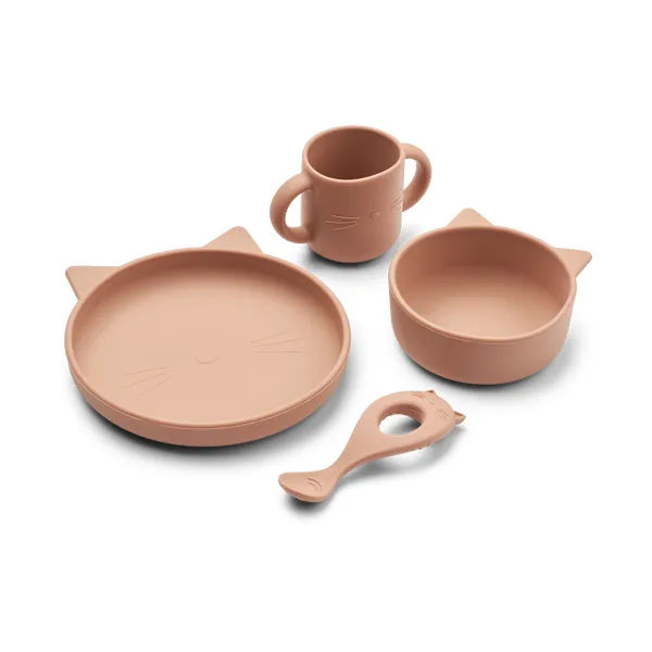 Vivi servisset silikon 4 delar, Cat dark