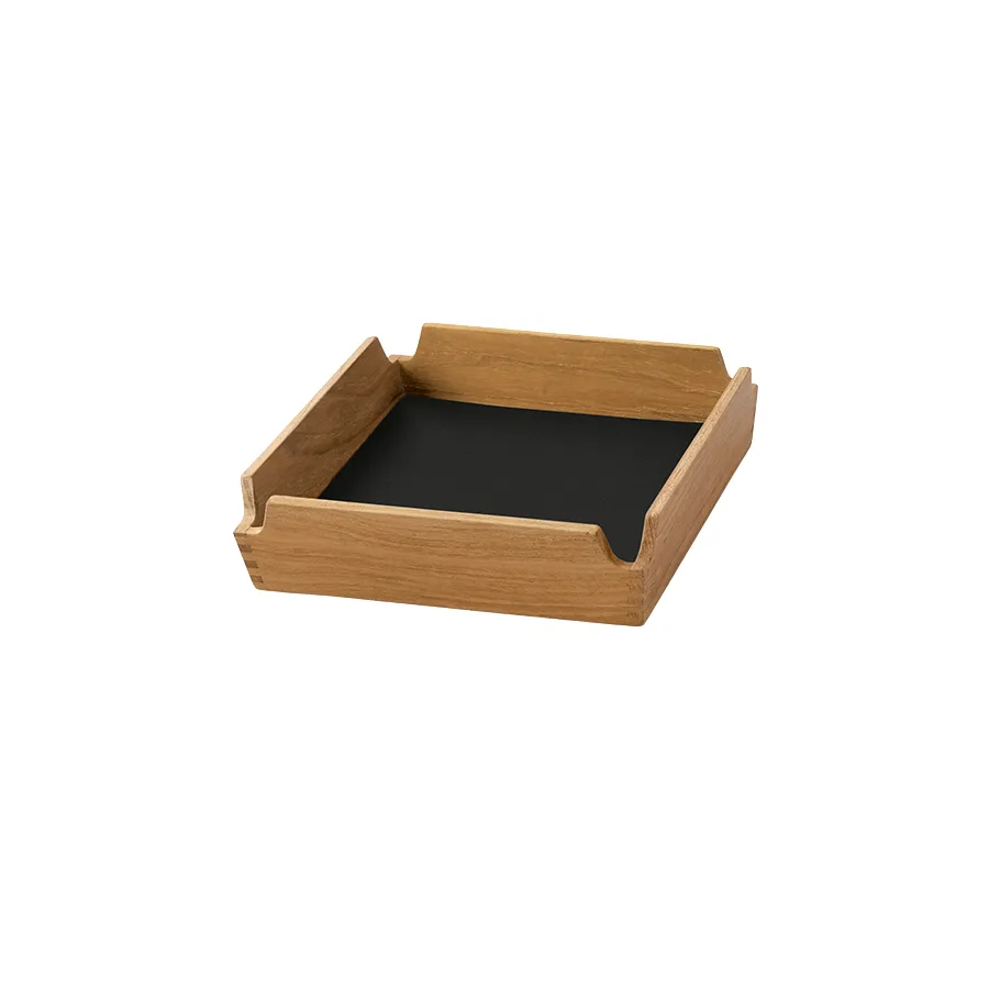 LIND DNA Airy Nupo bakke Black ink-teak, mini
