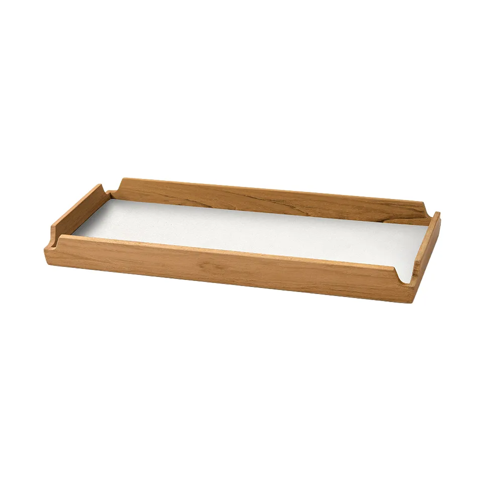 LIND DNA Airy Nupo bakke Pure white-teak, slank