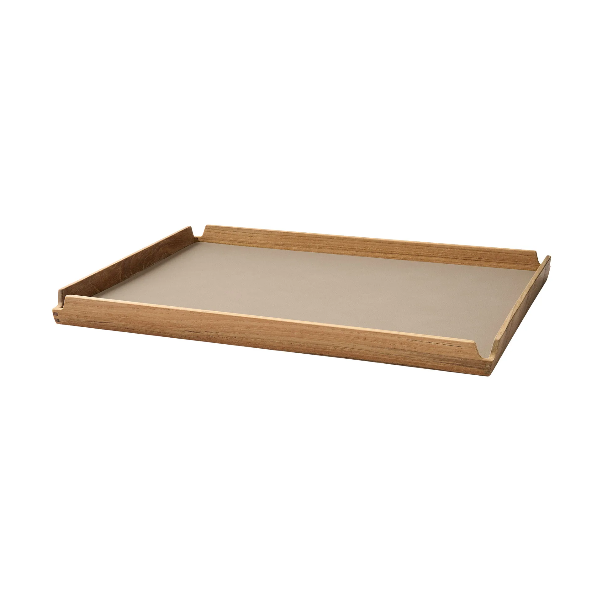 LIND DNA Airy teakbakke square L Nupo clay brown