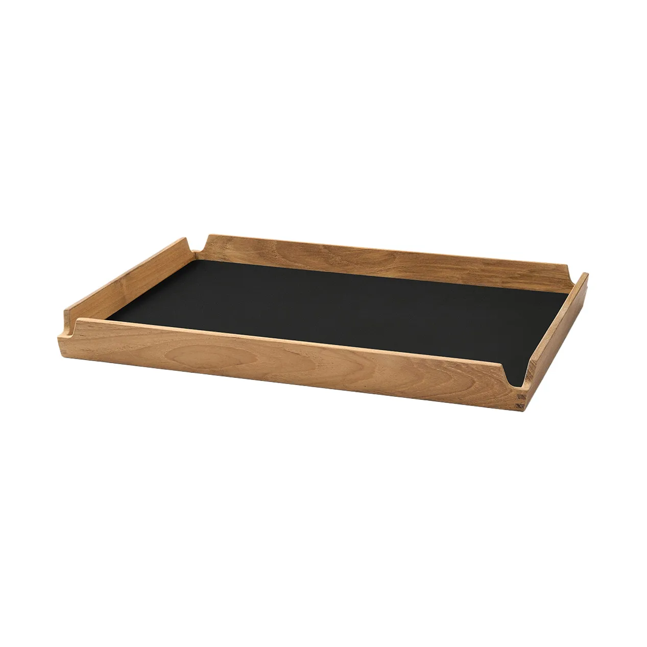 LIND DNA Airy teakbakke square M Nupo black ink