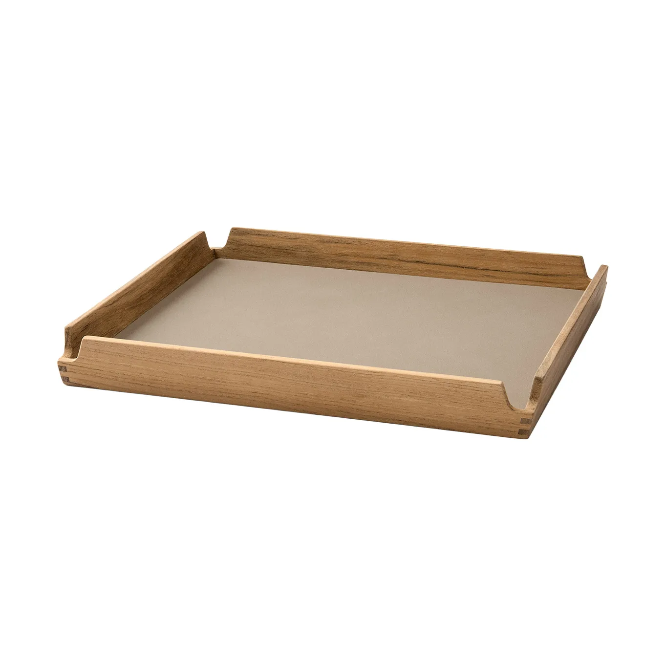 LIND DNA Airy teakbakke square s Nupo clay brown
