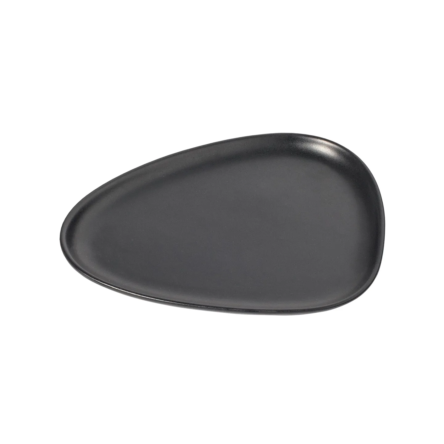 LIND DNA Curve Stoneware asiet 19x22 cm Black