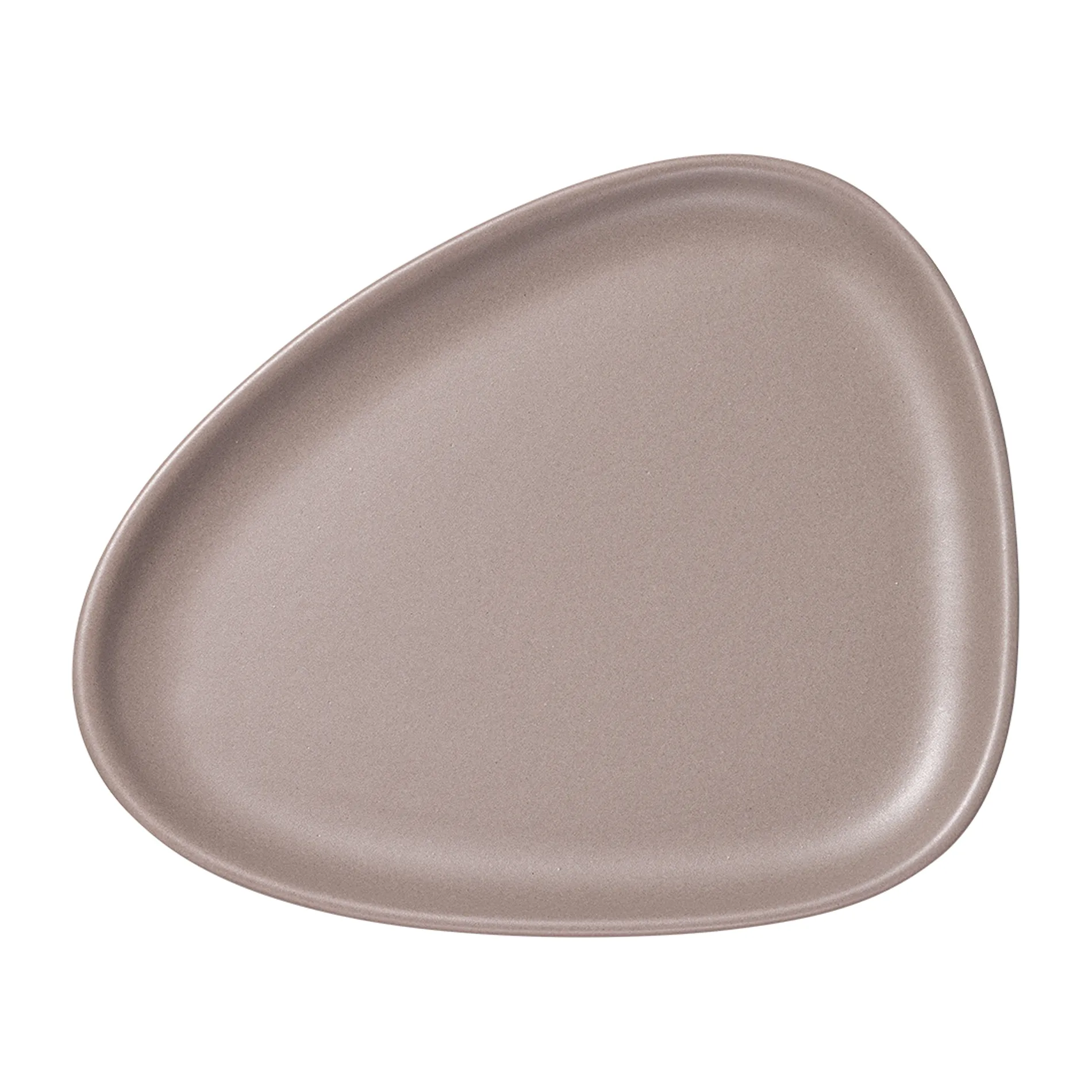 LIND DNA Curve Stoneware assiett 19x22 cm Warm Grey