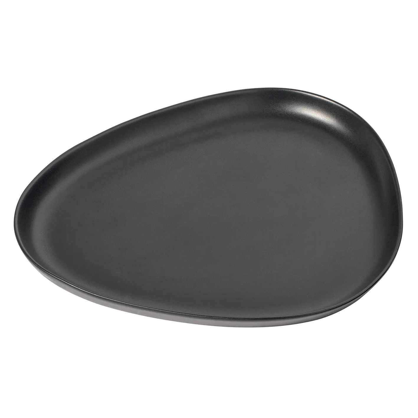 LIND DNA Curve Stoneware serveringsfad 30x35 cm Black