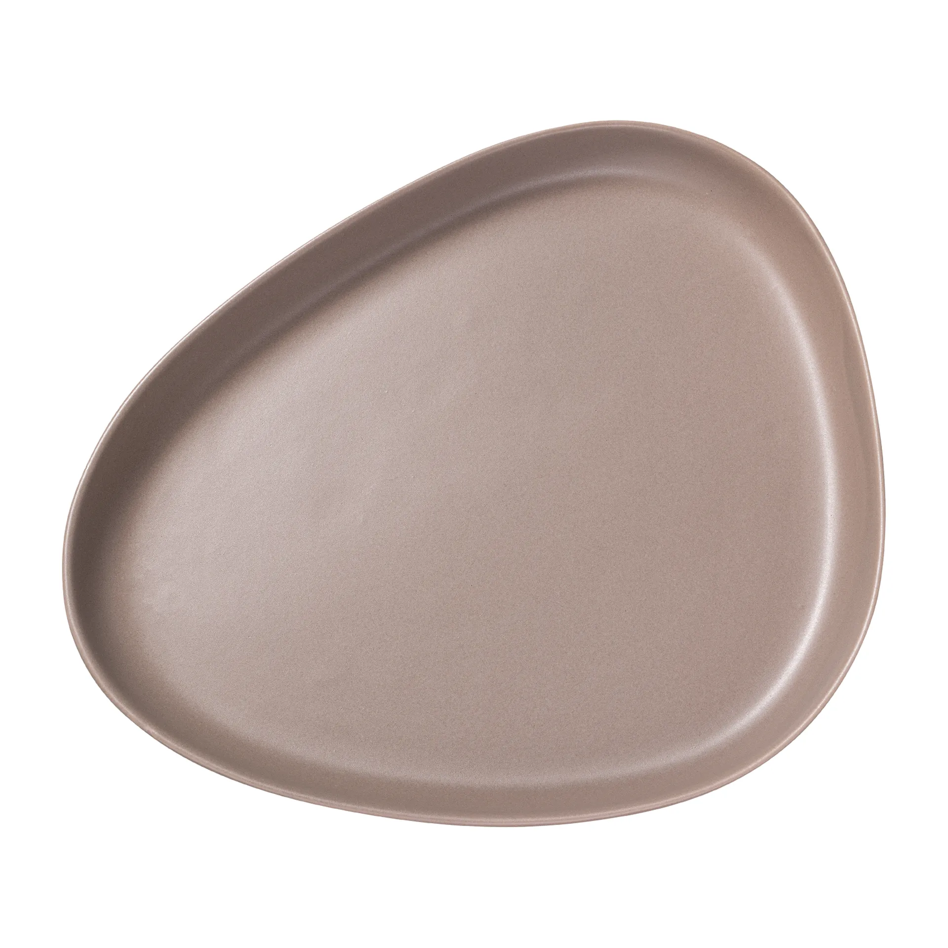 LIND DNA Curve Stoneware serveringsfad 30x35 cm Warm Grey