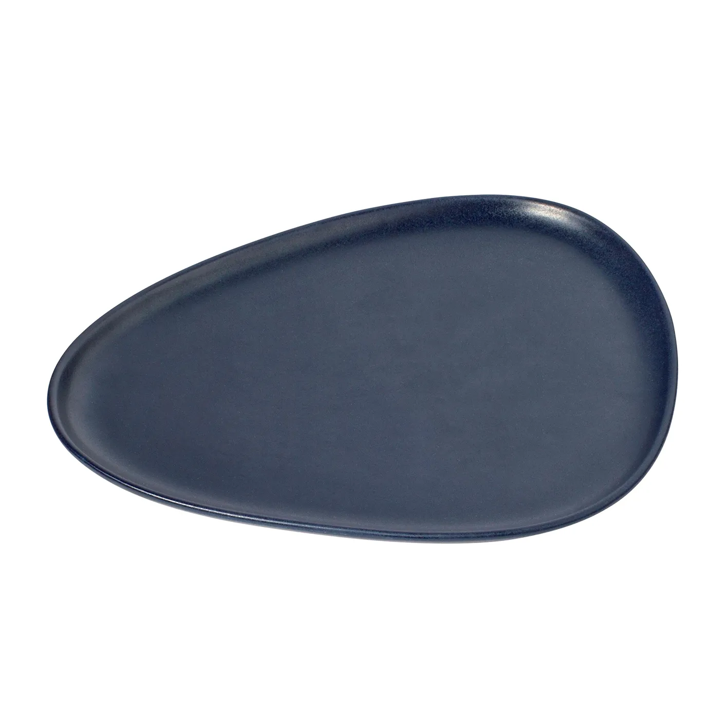 LIND DNA Curve Stoneware tallerken 26x30 cm Navy Blue