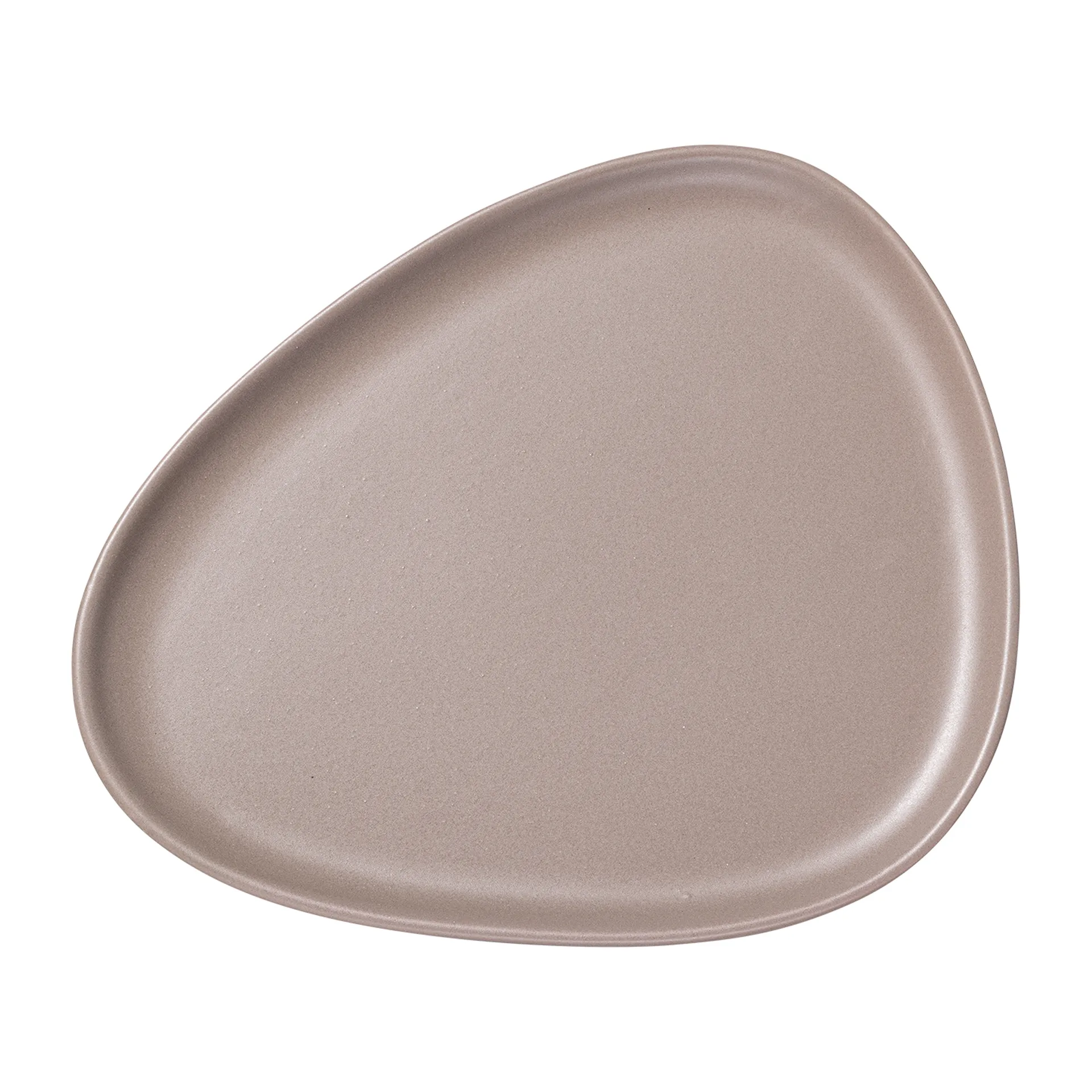LIND DNA Curve Stoneware tallerken 26x30 cm Warm Grey