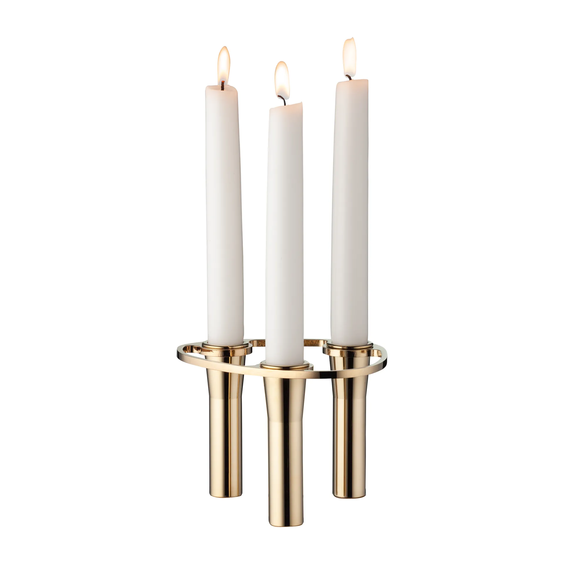 LIND DNA Lind Curve kombinerbar lysestake 24K gullbelagt Triple