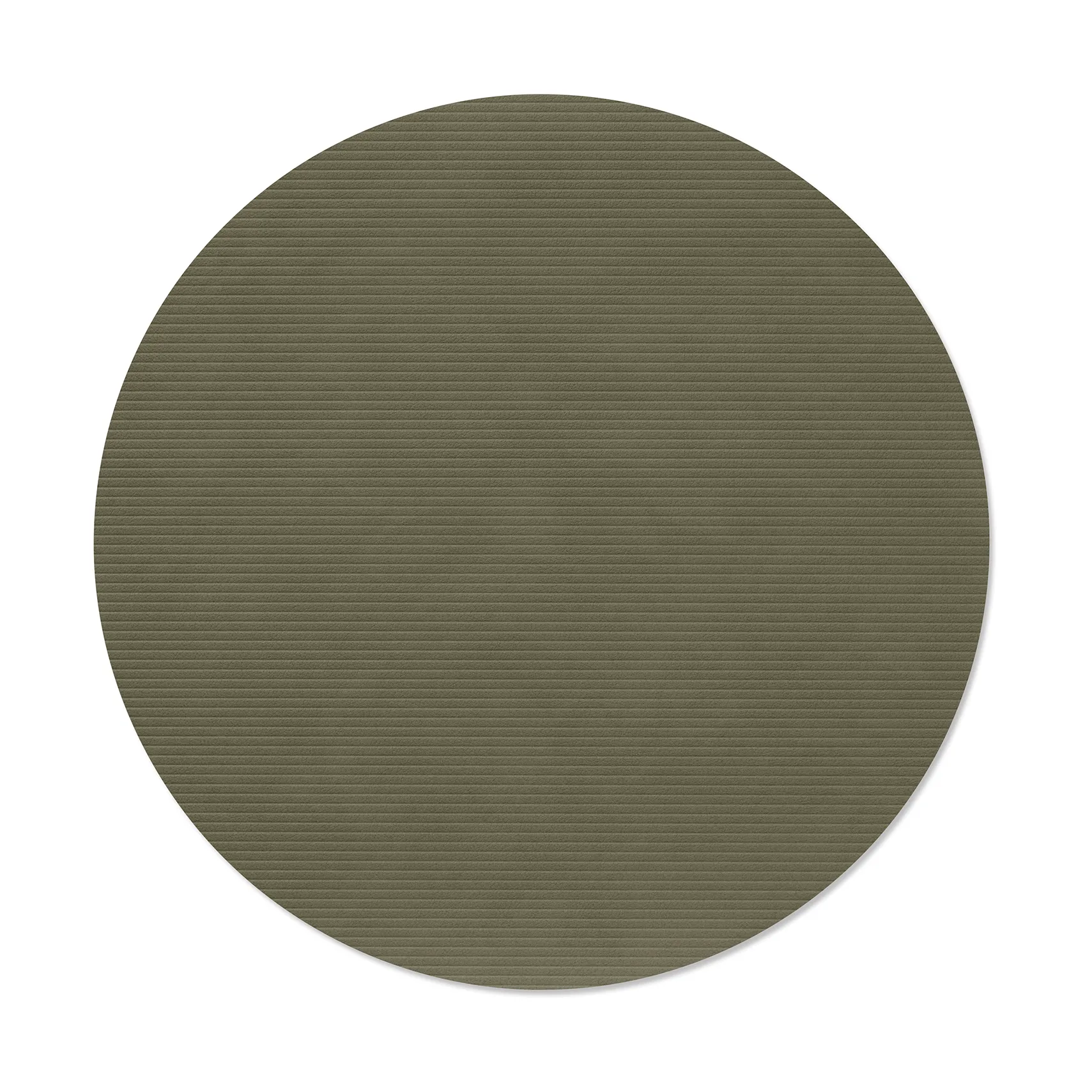 LIND DNA Set de table Corduroy Army green, circle, L