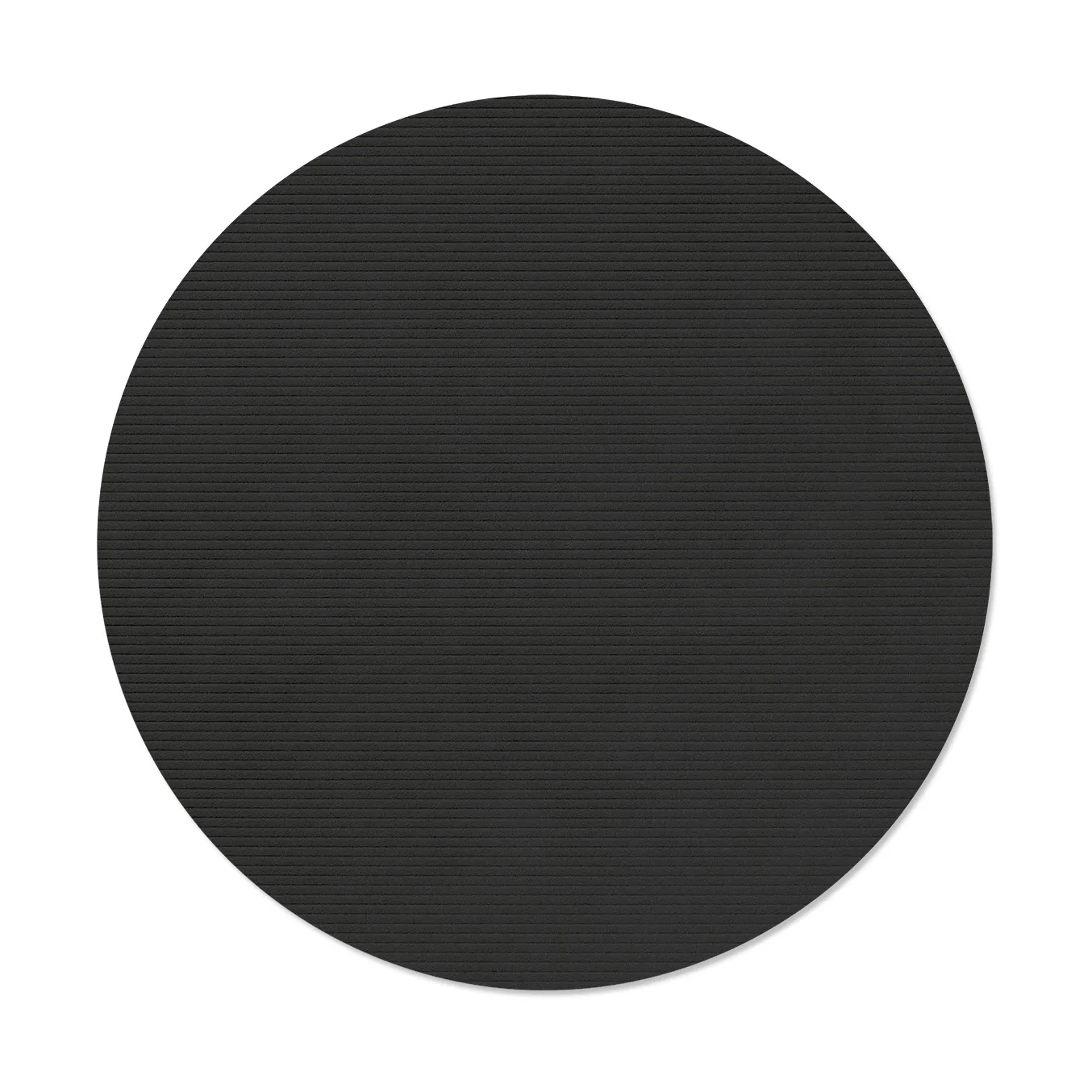 LIND DNA Set de table Corduroy Black ink, circle, L