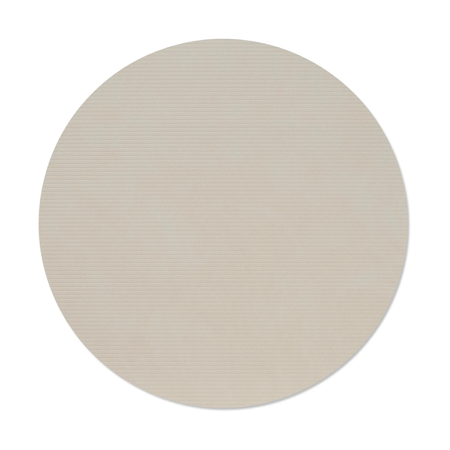 LIND DNA Set de table Corduroy Oyster white, circle, L