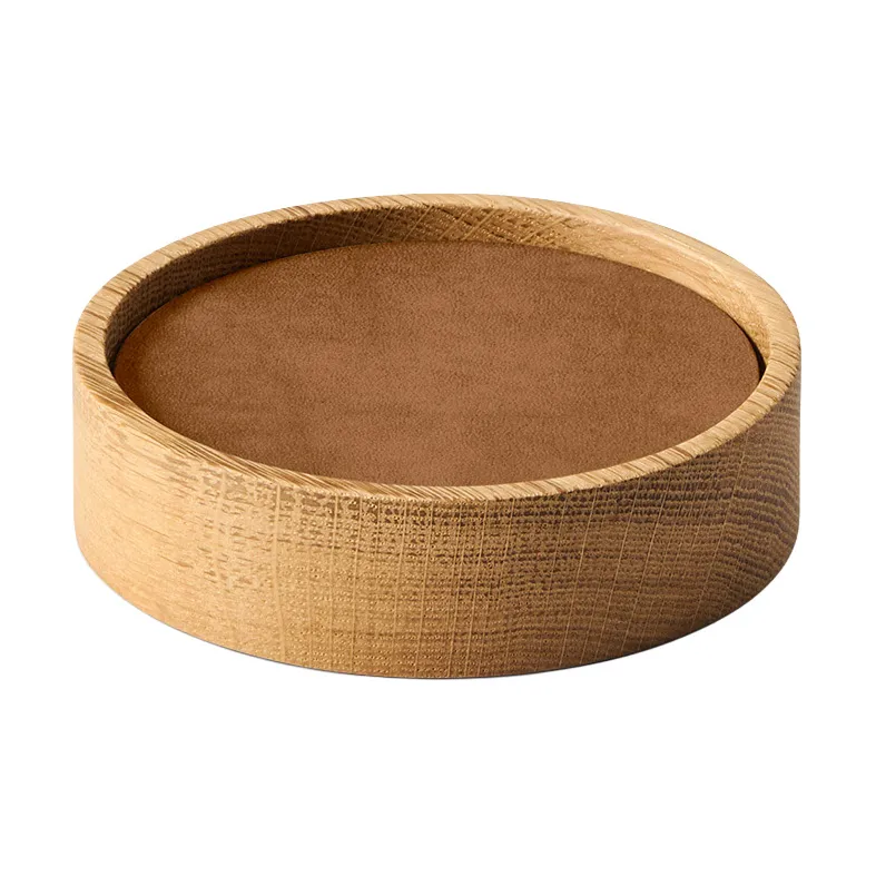 LIND DNA Wood Box glasbrikker sæt Nature-oak, circel, S, Nupo nature, 9 dele