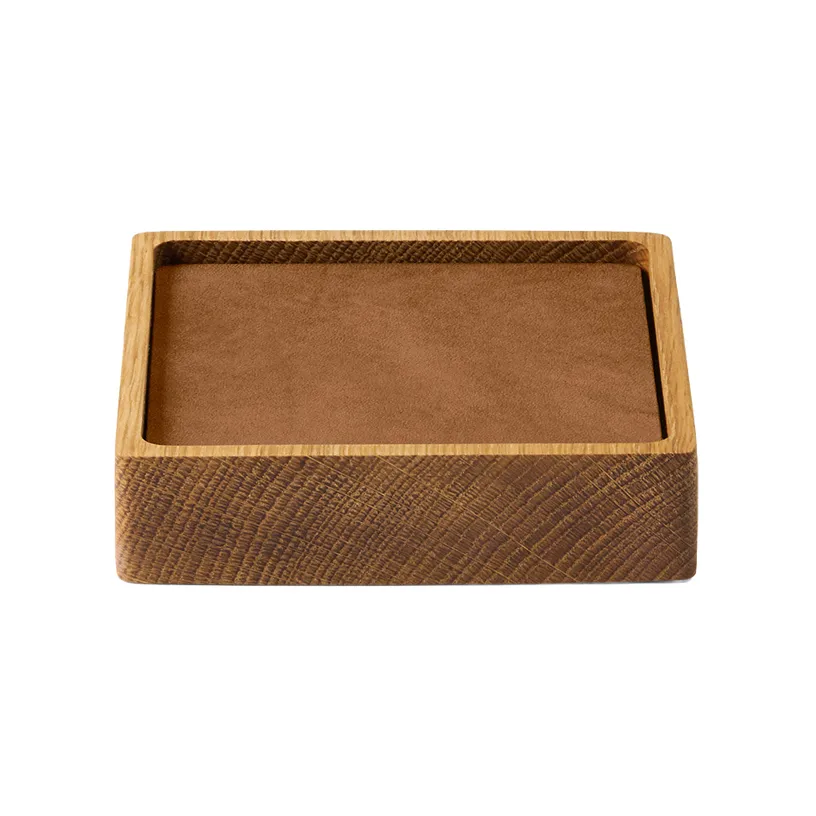 LIND DNA Wood Box glasbrikker sæt Nature-oak, square, S, Nupo nature, 9 dele