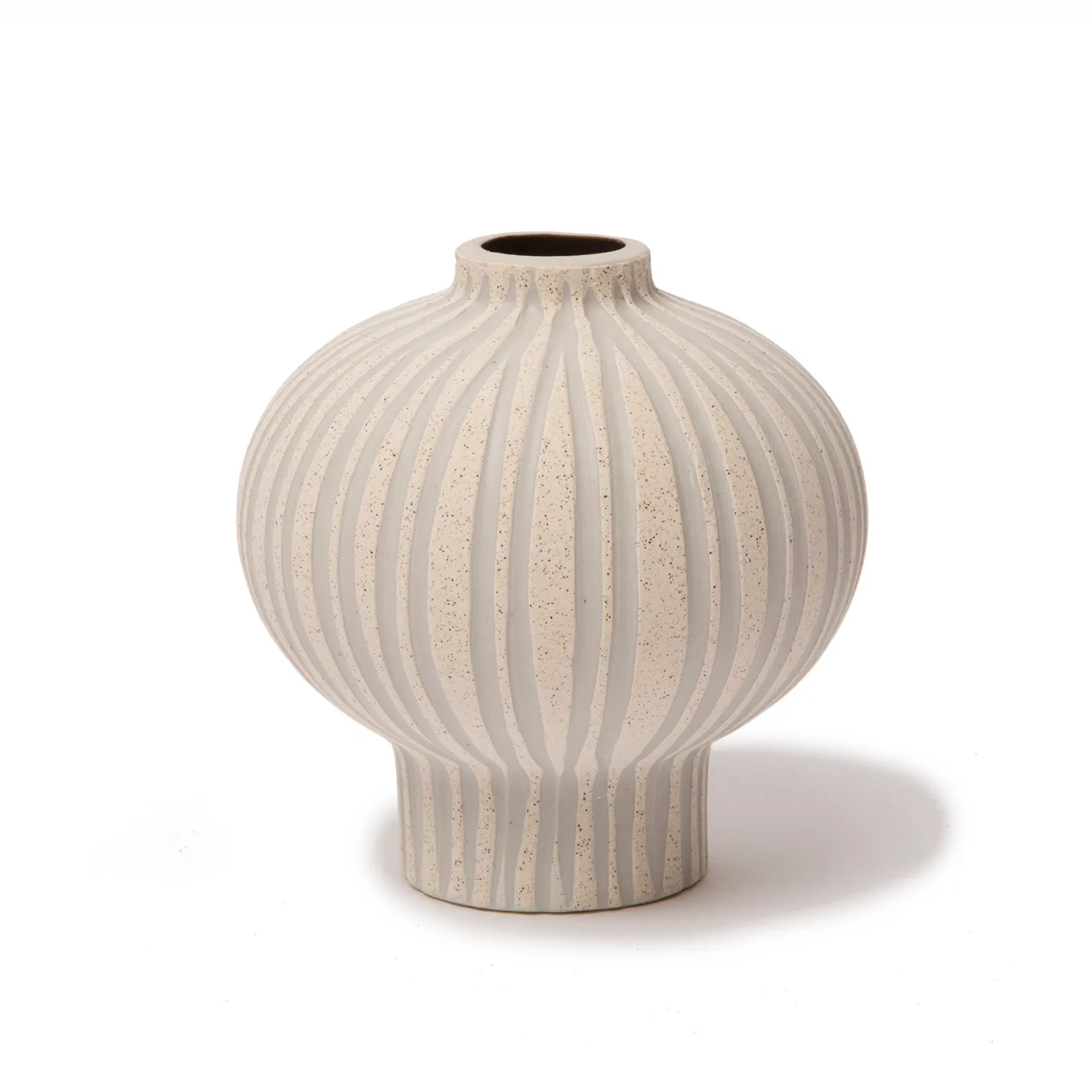 Lindform Vase Cecilia Sand white stone stripe