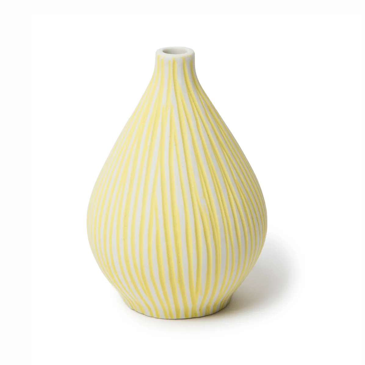 Lindform Vase Kobe Yellow stripe