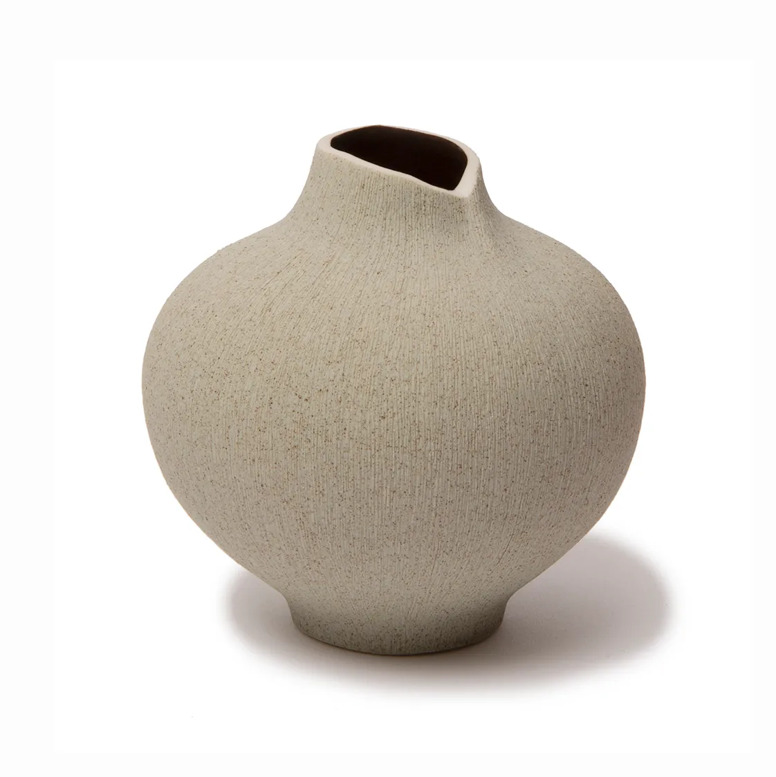 Lindform Vase Line Sand grey, medium