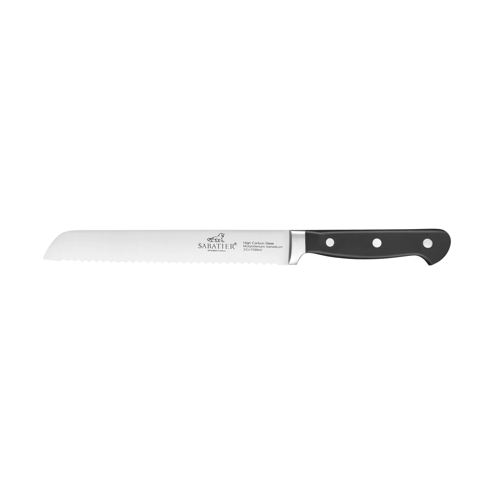Lion Sabatier - International Pluton Brødkniv 20 cm Stål/Sort