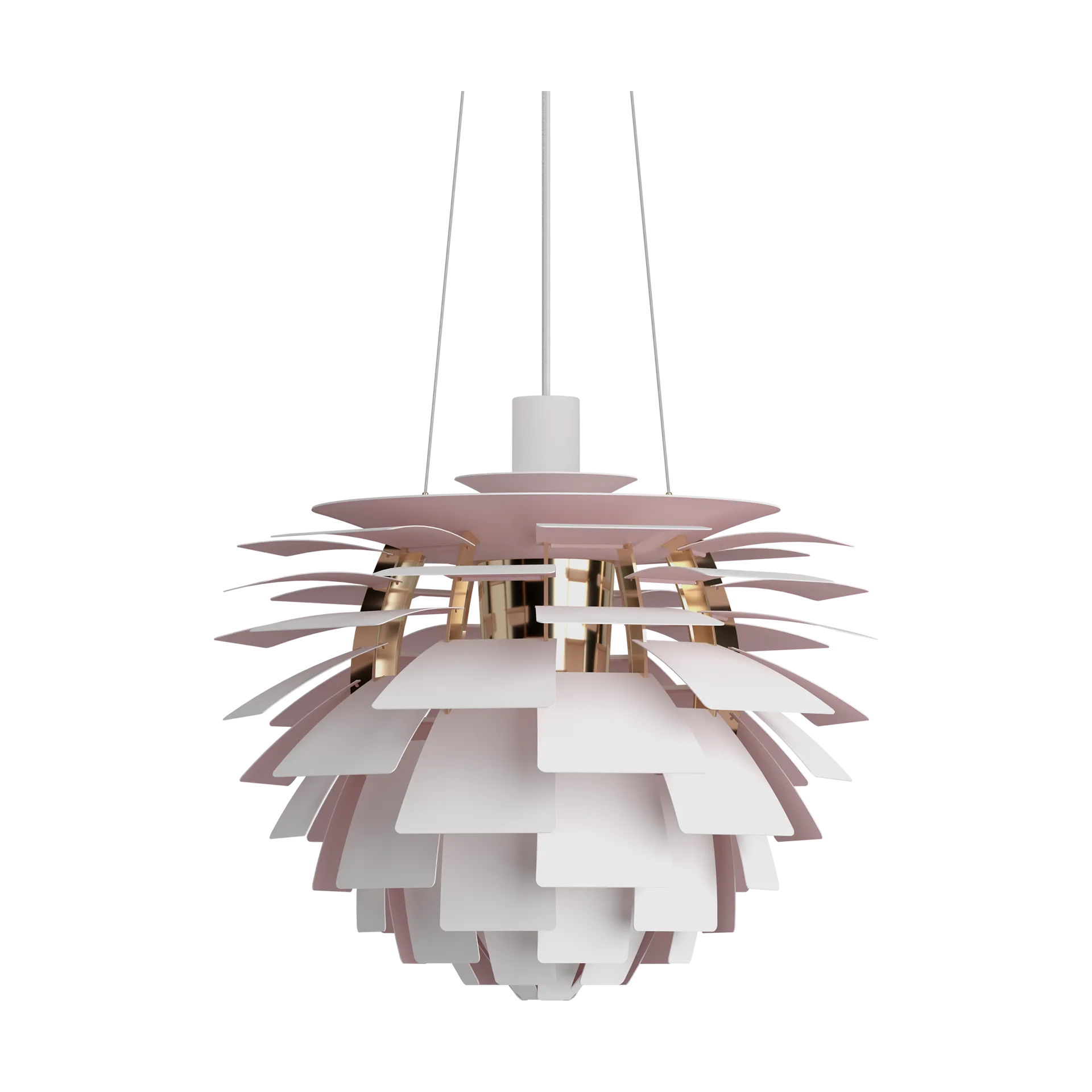Louis Poulsen Suspension PH Artichoke Anniversary edition Matte white-pale rose Ø
