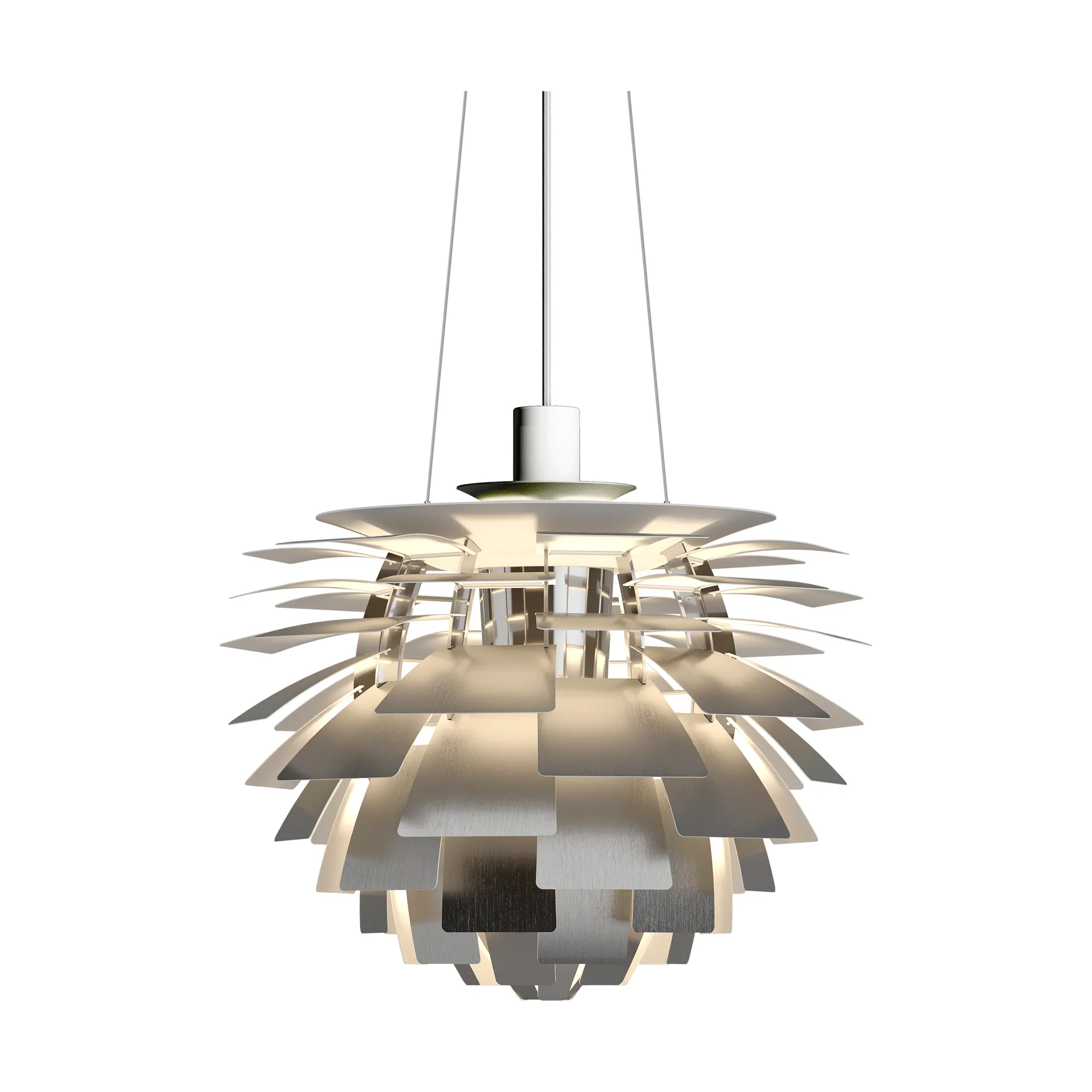 Louis Poulsen Suspension PH Artichoke LED Acier brossé, Ø
