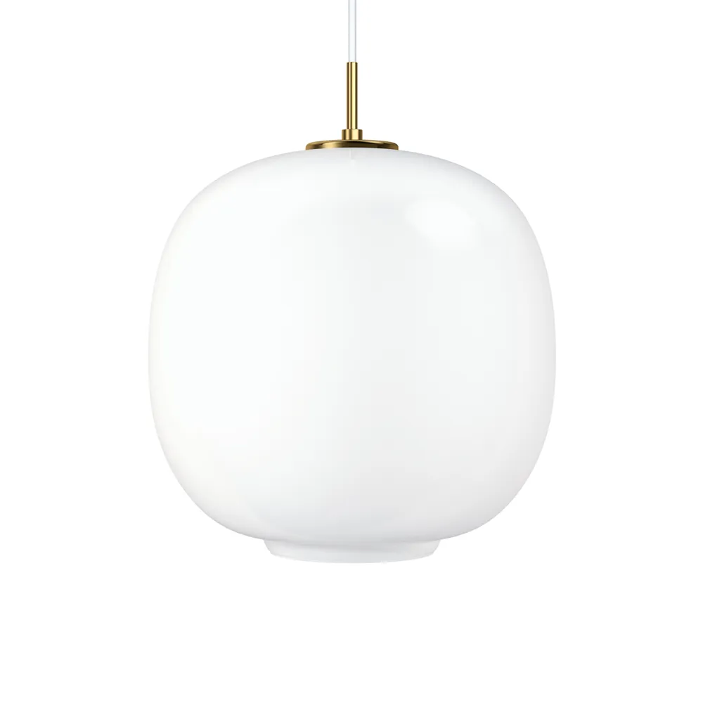 Louis Poulsen Suspension VL45 Radiohus LED grand Brass-white opal glass